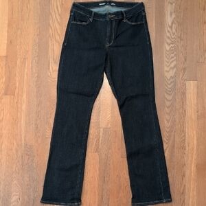 Old Navy Mid-Rise Boot-Cut Jeans - Dark Blue